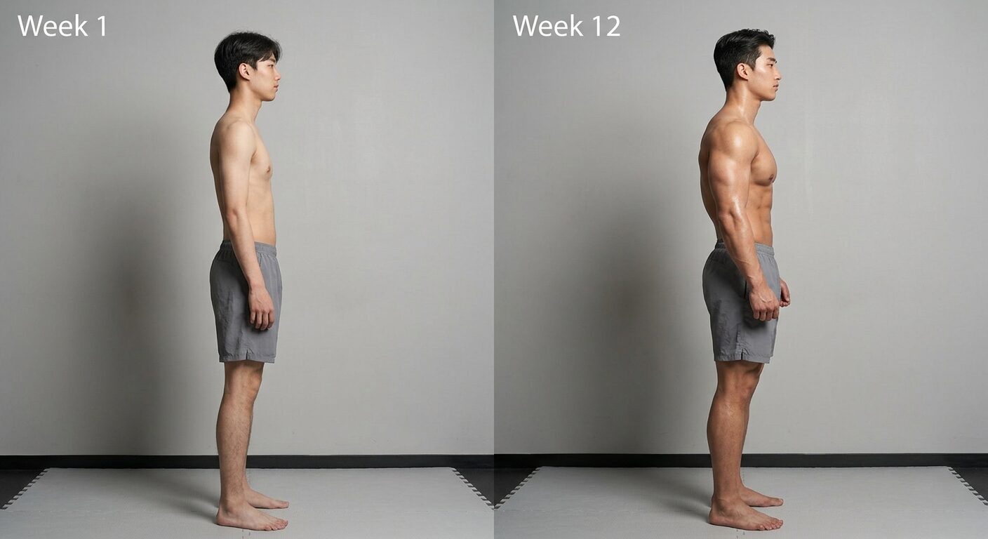Omar's fat loss and recomposition after 12 weeks at Apex Coaching