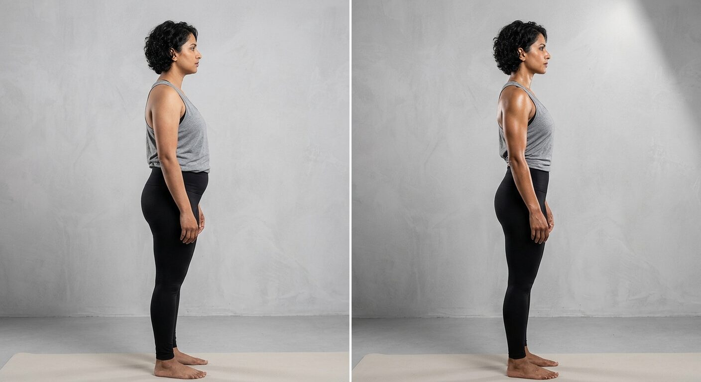 Priya's body composition transformation after 14 weeks at Apex Coaching