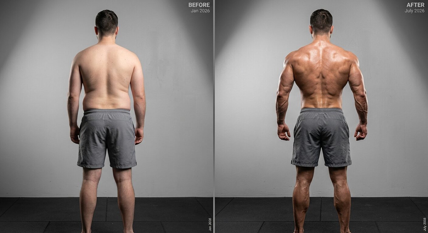 Marcus's back and shoulder transformation after a strength program at Apex Coaching