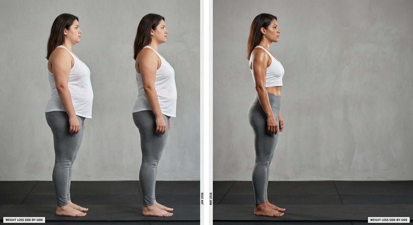 Sarah's fat loss transformation after 12 weeks at Apex Coaching